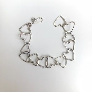 Jenni K. Sterling Silver Heart Bracelet